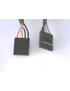 Pannello Slot Con 2 Connettori Esterni Usb 2,0 Tipo A, Femmina - Connettori Interni Alla Piastra Madre 2X5 Pin 2,54 Mm 2