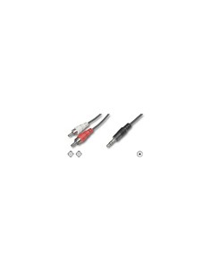 Cavo Stereo Con 1 Connettore 3,5 Mm. - 2 Connettori Cinch (Rca) Maschio Mt. 2,50 2
