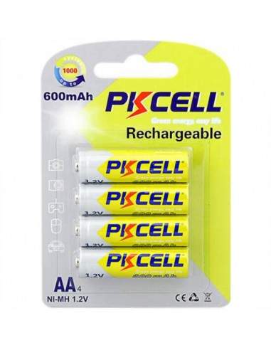 Batterie Ricaricabili Stilo Aa Ni-Mh 2600 Mah 1,2 V Blister 4 Pezzi