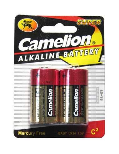 Batterie Alcaline 1.5 Volt Lr14 Mezzatorcia Blister 2 Pz.