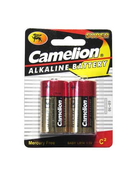 Batterie Alcaline 1.5 Volt Lr14 Mezzatorcia Blister 2 Pz.