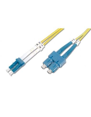 Cavo Fibra Ottica Lc A Sc Monomode Duplex 9/125 Mt.3