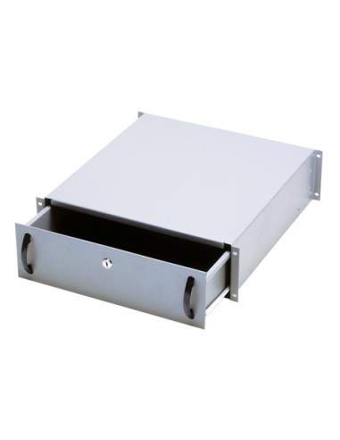 Cassetto Per Armadi Rack 19" Con Serratura, 3 Unita', Colore Grigio Ral7035-Dimensioni (L/P/A) Mm. 485X480X134 (Dn-19 Key-3U)