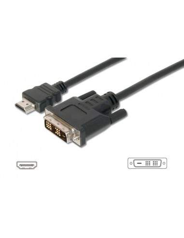 Cavo Hdmi 19 Poli Tipo A Maschio - Dvi-D 18+1 Poli Maschio Mt. 3