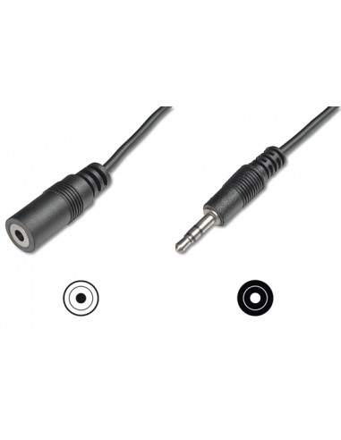 Cavo Stereo 3.5 Mm. Prolunga Scheda Audio Per Cuffie/Casse Maschio/Femmina Mt. 5