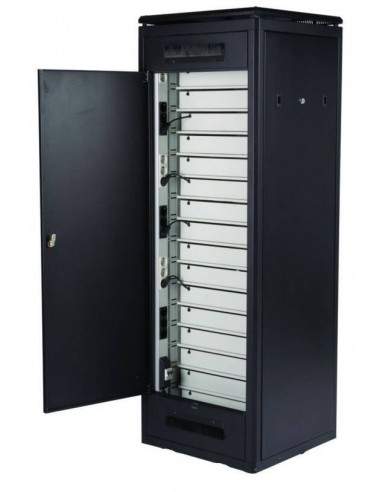 Armadio 26 Unita' Linea Professionale (A)1310 X (L)600) X (P)600 Mm. Colore Nero Ral 9005