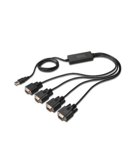 Cavo Adattatore Digitus Da Usb 2.0 A 4 Porte Seriali 9 Poli Rs232