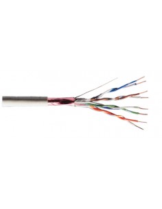 Cavo Solido Schermato F/Utp Per Reti Categoria 5E In Rame Matassa Mt. 100