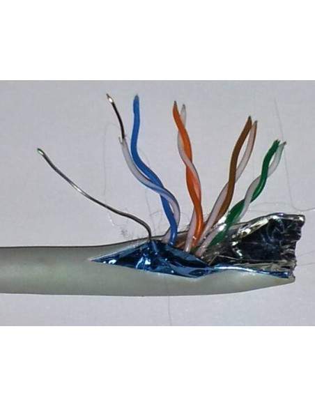 Cavo Solido Schermato F/Utp Per Reti Categoria 5E In Rame Matassa Mt. 100 Cavo Solido Schermato F/Utp Per Reti Categoria 5E In Rame Matassa Mt. 100