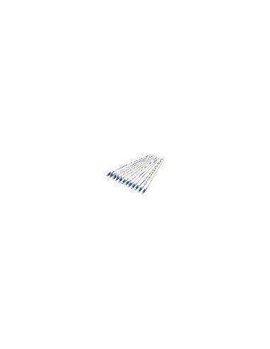 Set 12 Cavi Pigtail Fibra Ottica Colorati Connettori Lc Os2 09/125 Simplex
