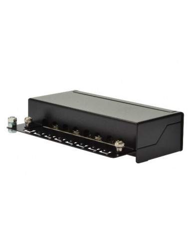 Mini Pannello Patch Con 8 Porte Schermate Cat. 5E Per Spazi Ridotti O Da Muro Cm 17X10,50