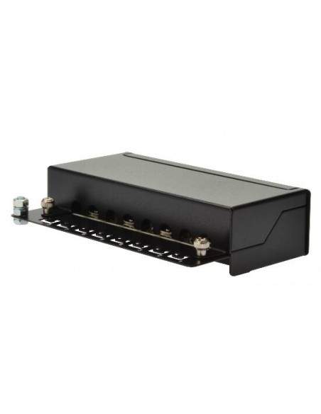 Mini Pannello Patch Con 8 Porte Schermate Cat. 5E Per Spazi Ridotti O Da Muro Cm 17X10,50