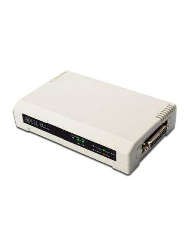 Print Server 10/100 Mbit Con 2 Porte Usb E 1 Porta 25 Poli Parallela