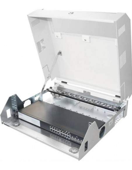 Armadio 5 Unita' Da Muro 19" Slim Line Colore Grigio Chiaro (A)14 X (L) 50 X (P)48 Cm.