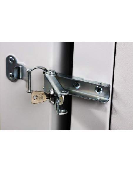 Armadio 9 Unita' Da Muro Linea Soho (A)491 X (L)600 X (P)610 Mm. Con Doppia Sezione Colore Grigio Chiaro Ral7035