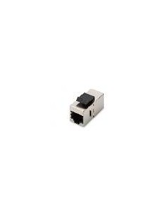 Adattatore Passante 2X8 Poli Rj45 Schermato Cat.5E Con Ganci Per Pannelli 2