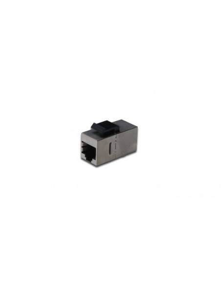 Adattatore Passante 2X8 Poli Rj45 Schermato Cat.6 Con Ganci Per Pannelli