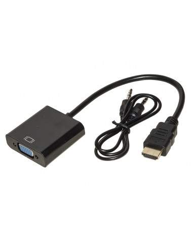 Adattatore Hdmi Tipo A Maschio A Vga Femmina Con Audio