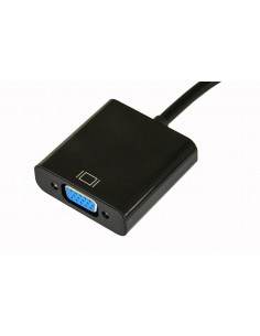Adattatore Hdmi Maschio A Vga Femmina Con Audio 3,5 Mm E Alimentazione Usb 2
