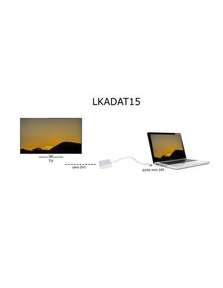 Adattatore Mini Displayport Maschio A Dvi-I Femmina 24+5