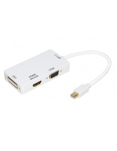 Adattatore Mini Displayport Maschio 1.2 A Dvi+Hdmi 4Kx2K+Vga Femmina
