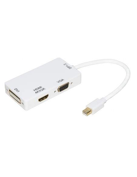 Adattatore Mini Displayport Maschio 1.2 A Dvi+Hdmi 4Kx2K+Vga Femmina