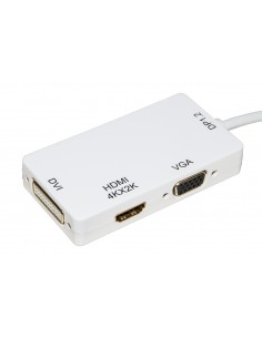 Adattatore Mini Displayport Maschio 1.2 A Dvi+Hdmi 4Kx2K+Vga Femmina 2