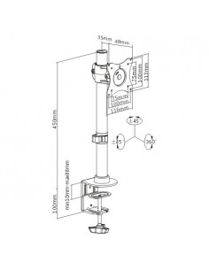 Braccio Supporto Da Tavolo Con Morsa Per Video 13-27" Fino A 10 Kg 2