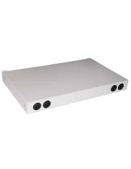 Cassetto Fibra Ottica 24 Porte Per Adattatori Lc Duplex 1 Unitaâ’ Per Installazione 19" Grigio