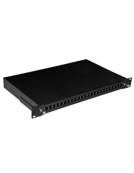 Cassetto Fibra Ottica 24 Porte Per Adattatori Lc Duplex 1 Unitaâ’ Per Installazione 19" Nero Cassetto Fibra Ottica 24 Porte Per Adattatori Lc Duplex 1 Unitaâ’ Per Installazione 19" Nero