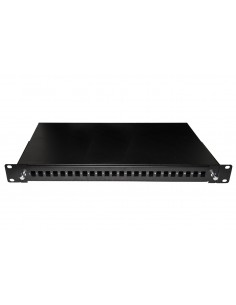 Cassetto Fibra Ottica 24 Porte Per Adattatori Lc Duplex 1 Unitaâ’ Per Installazione 19" Nero 2