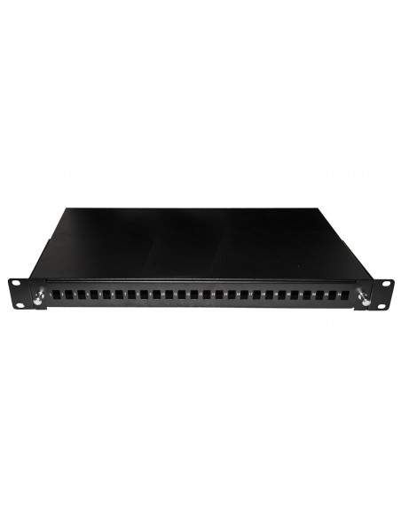 Cassetto Fibra Ottica 24 Porte Per Adattatori Lc Duplex 1 Unitaâ’ Per Installazione 19" Nero Cassetto Fibra Ottica 24 Porte Per Adattatori Lc Duplex 1 Unitaâ’ Per Installazione 19" Nero