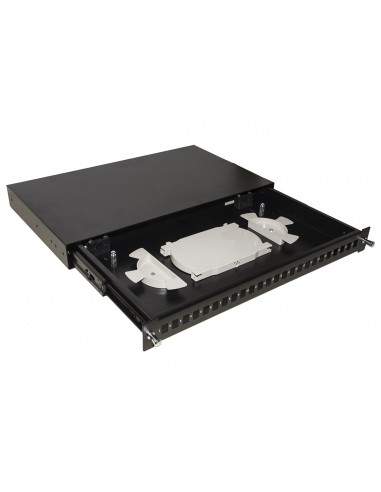Cassetto Fibra Ottica 24 Porte Per Adattatori Lc Duplex 1 Unitaâ’ Per Installazione 19" Nero Cassetto Fibra Ottica 24 Porte Per Adattatori Lc Duplex 1 Unitaâ’ Per Installazione 19" Nero