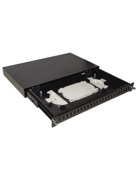 Cassetto Fibra Ottica 24 Porte Per Adattatori Lc Duplex 1 Unitaâ’ Per Installazione 19" Nero Cassetto Fibra Ottica 24 Porte Per Adattatori Lc Duplex 1 Unitaâ’ Per Installazione 19" Nero