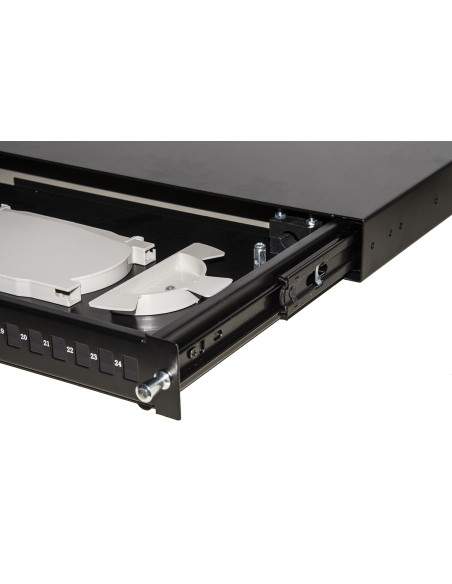 Cassetto Fibra Ottica 24 Porte Per Adattatori Lc Duplex 1 Unitaâ’ Per Installazione 19" Nero Cassetto Fibra Ottica 24 Porte Per Adattatori Lc Duplex 1 Unitaâ’ Per Installazione 19" Nero