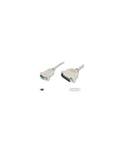 Cavo Seriale Rs232 Null Modem (Incrociato) Connettori 9 Poli Femmina 25 Maschio Mt 3 2