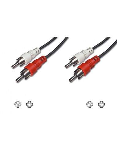 Cavo Stereo Connettori 2 X Cinch Maschio/Maschio Mt.5