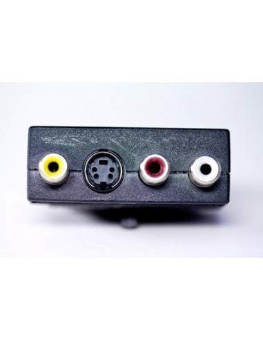 Adattatore Scart 21 Poli Maschio / 3 X Cinch Rca Femmina + 4 Poli Svhs Femmina Con Selettore