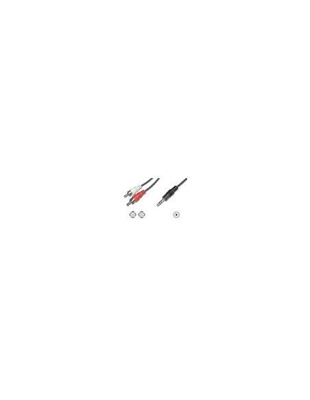 Cavo Stereo Per Collegamento Casse/Pc - 1 Connettore 3.5 Mm./ 2 Connettori Cinch (Rca) Maschio Mt.10