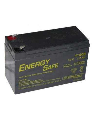 Batteria Al Piombo 12 Volt 7 A. - Misure: 15X6.50X9.50 Cm.