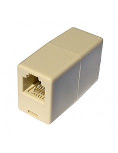 Accoppiatore Telefonico 2 Connettori Rj11 - 6P4C Femmina/Femmina Colore Bianco