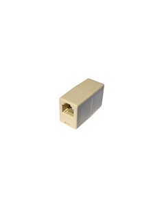Accoppiatore Telefonico 2 Connettori Rj11 - 6P4C Femmina/Femmina Colore Bianco 2