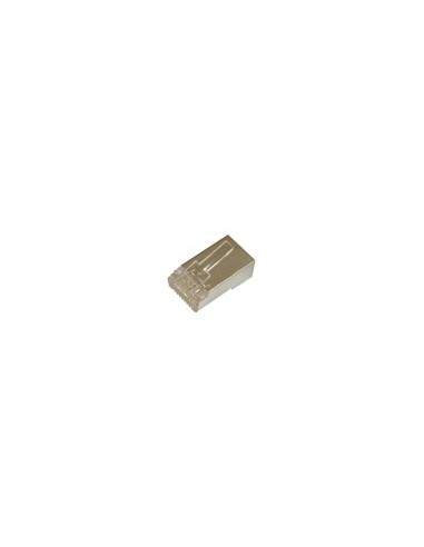 Connettore Plug 8 Poli Rj45 Cat.5E Schermato Per Cavi Rete Flessibili