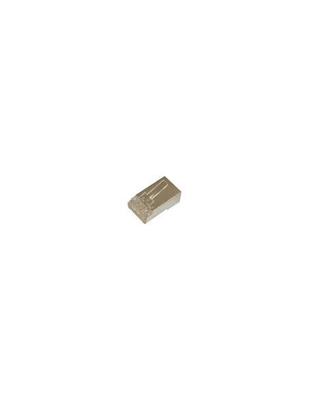 Connettore Plug 8 Poli Rj45 Cat.5E Schermato Per Cavi Rete Flessibili