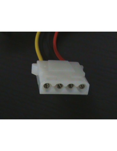Cavetto Convertitore Alimentazione Interno 2 Pin 4 (5.25") Poli Maschio/Femmina A Tachimetrica 3 Poli Maschio