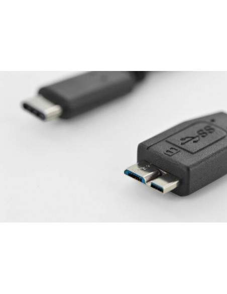 Cavo Usb Connettori Micro "B" - "C" Maschio/Maschio Mt 1,80
