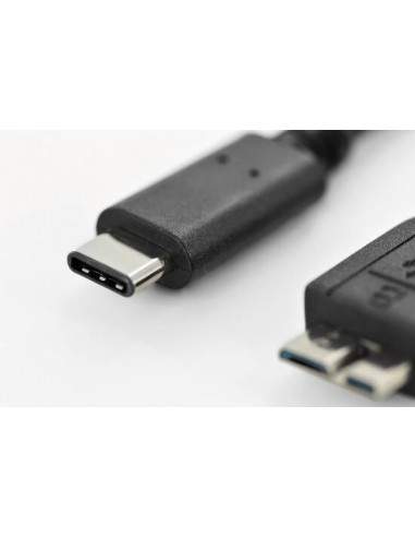 Cavo Usb Connettori Micro "B" - "C" Maschio/Maschio Mt 1,80