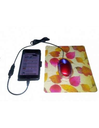 Cavo Adattatore Usb 2.0 Otg, Connettori Micro Usb "B" Maschio - Usb "A" Femmina, 20 Cm