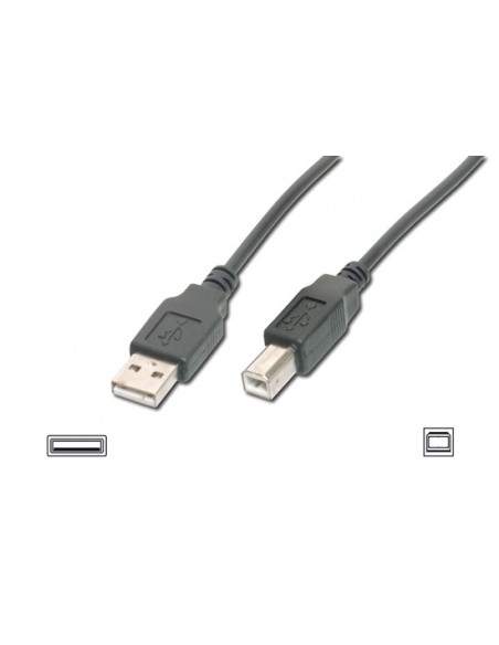 Cavo Usb 2.0 Connettori 1 X A Maschio - 1 X B Maschio Mt. 3 Colore Nero