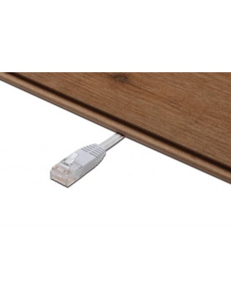 Cavo Rete Piatto Utp Cat. 5E Non Schermato - Lunghezza Mt. 5 - Colore Bianco